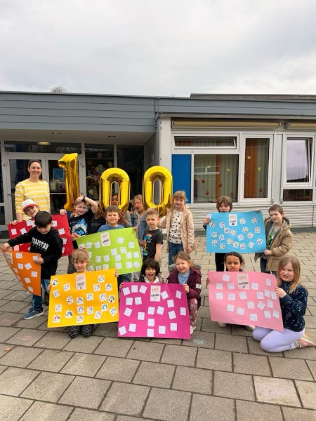 100. Schultag der ersten Klasse