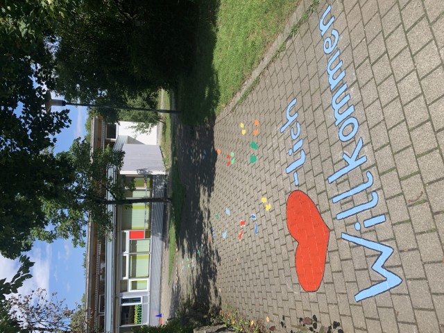 Schulhofaktion 2025 Willkommen